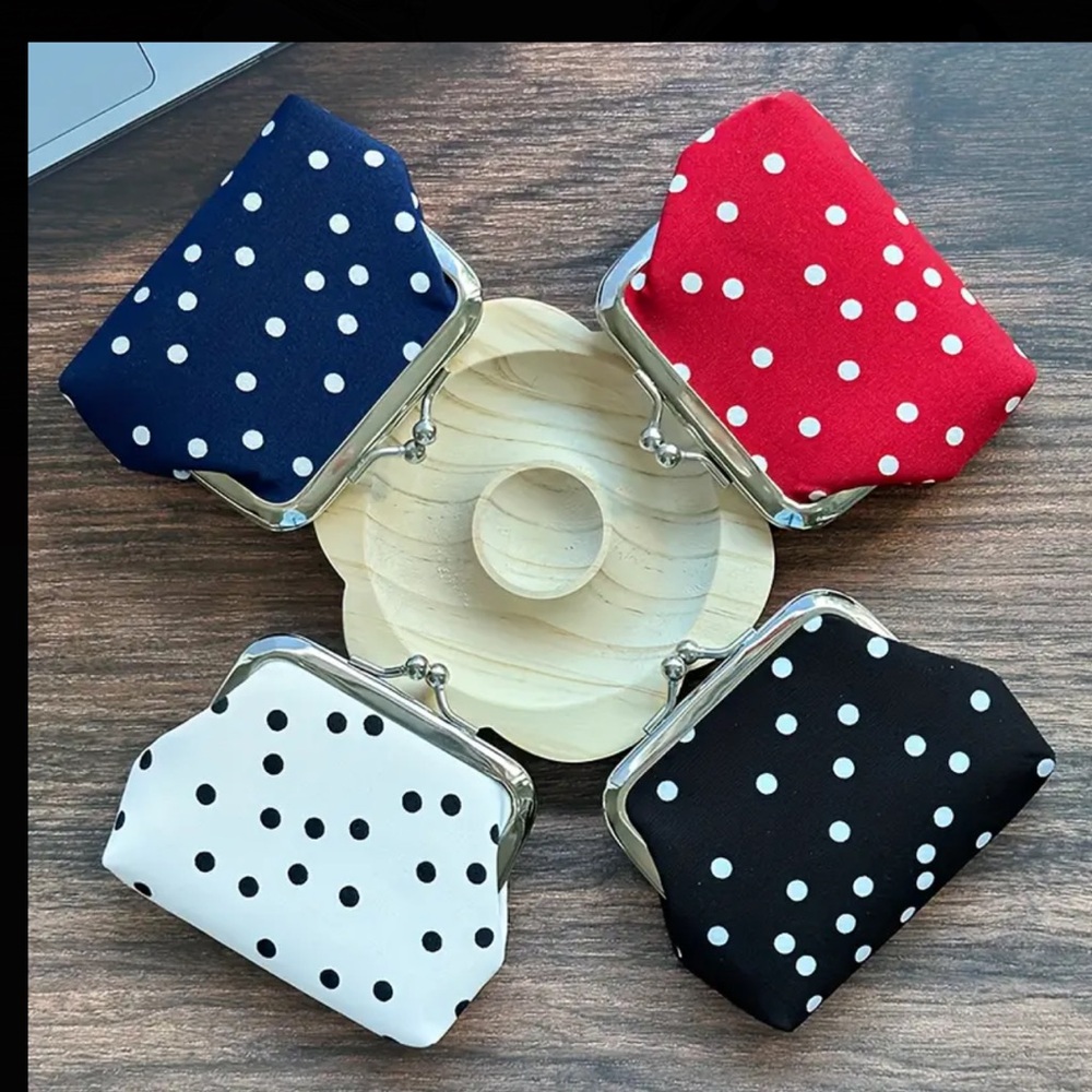 Polka Dot Coin Purses 4 pack